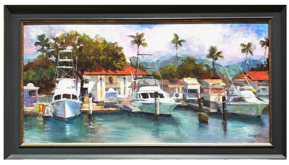 Boats at Lahaina, Hawaii