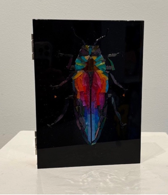 Tricolor Metallic Wood-Boring Beetle